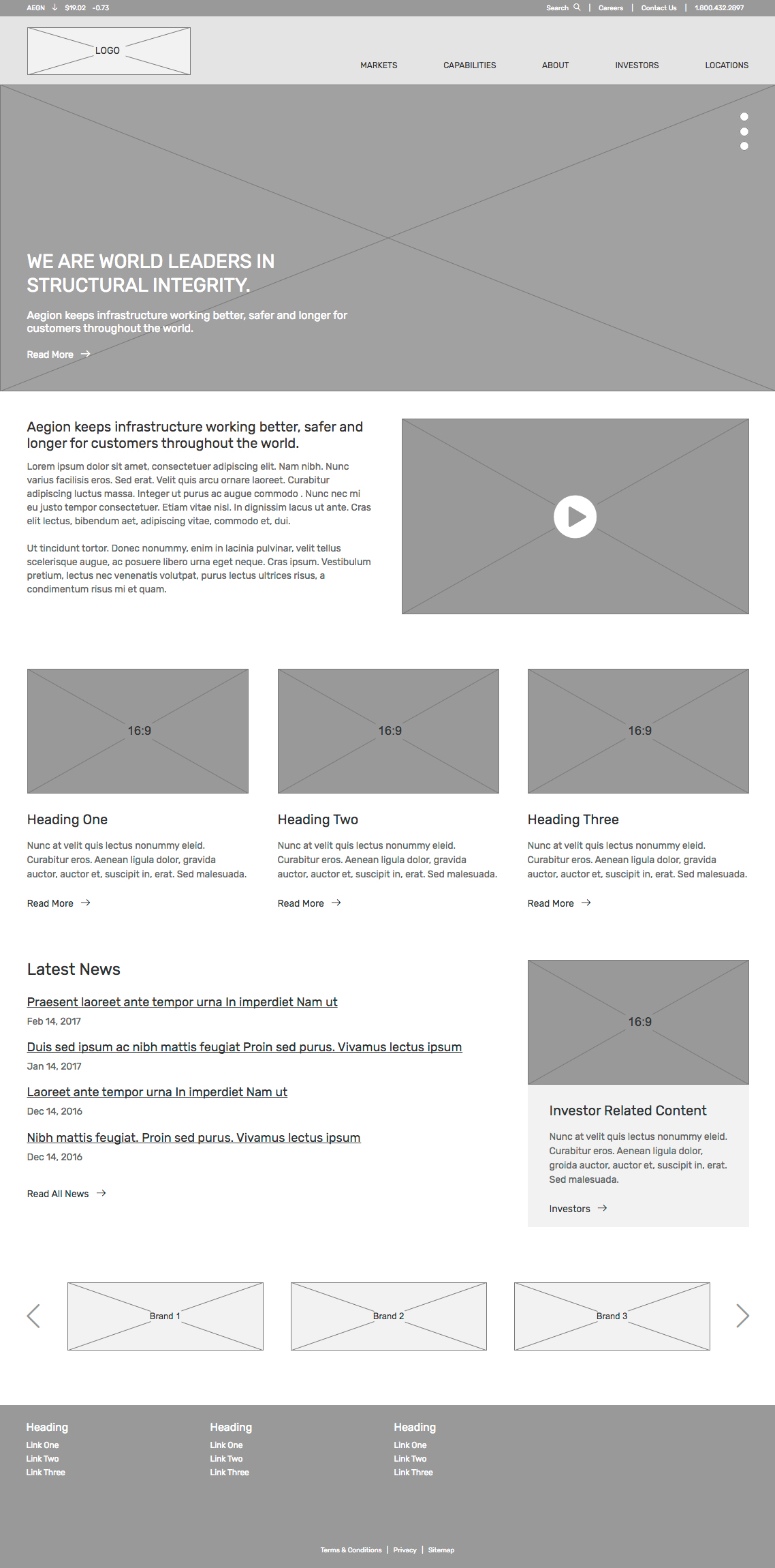 Aegion Wireframes